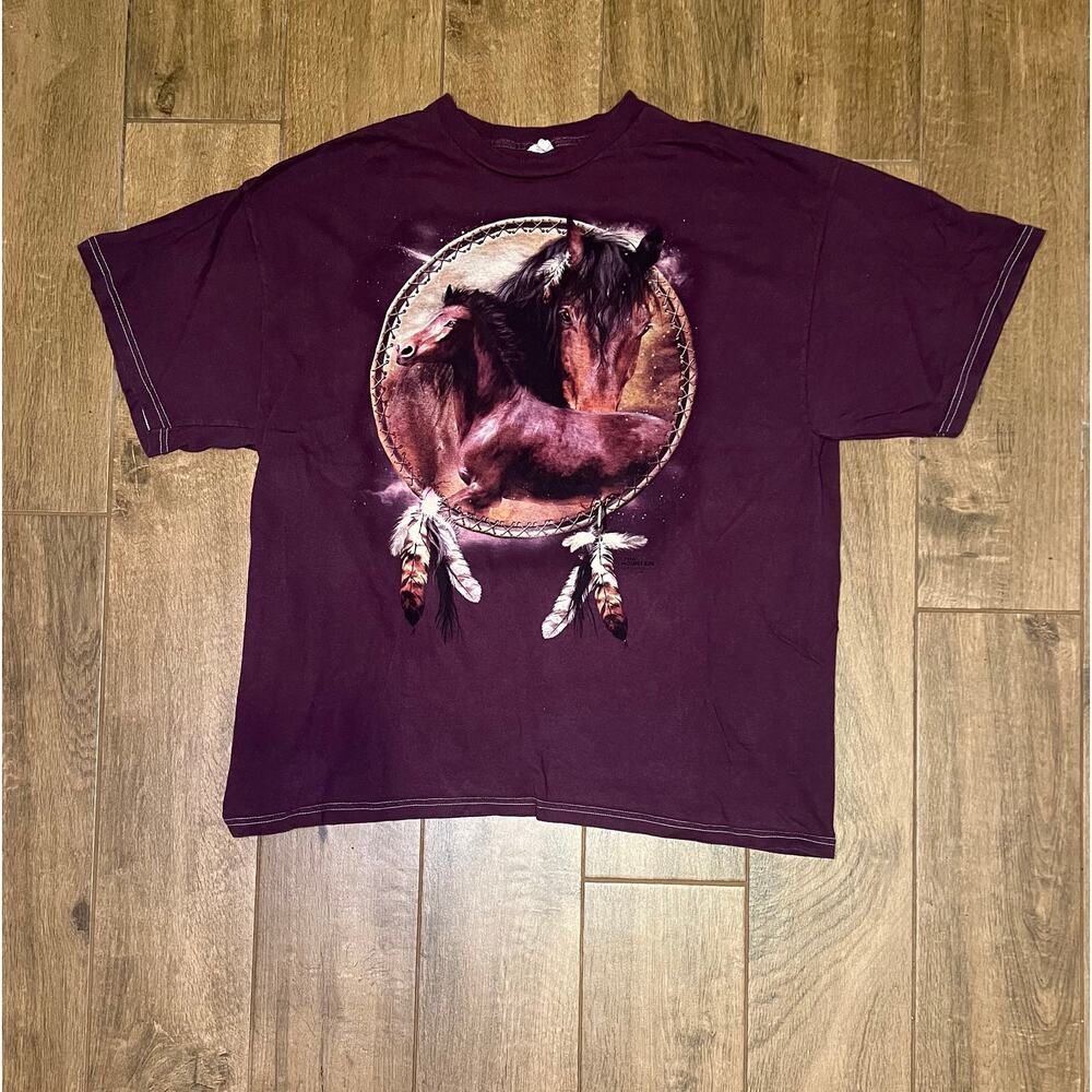 Vintage Equestrian The Mountain Horse T-Shirt Size Medium